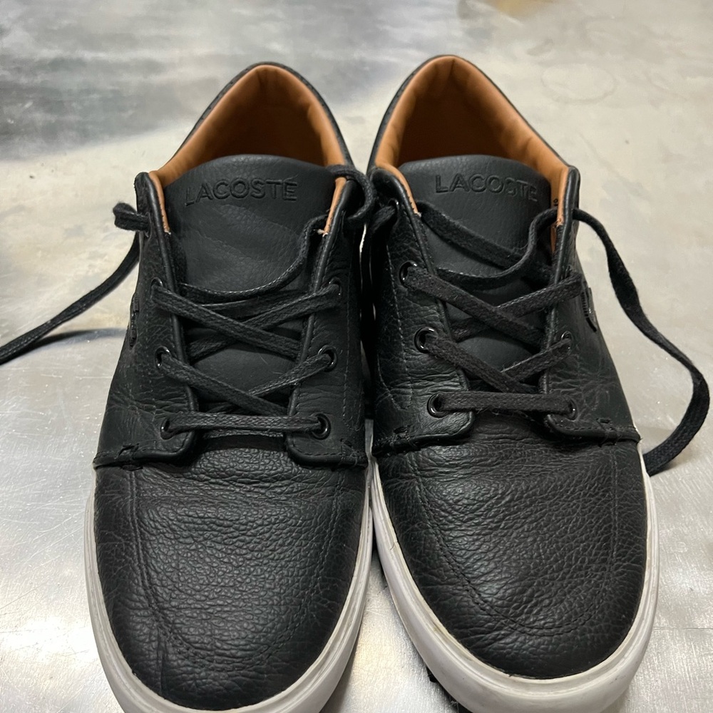 Lacoste Bayliss Men's Black Leather Sneakers